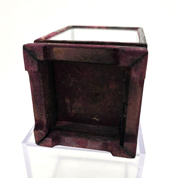 Hand-Painted Decorative Egg In Glass Display Case Scenic Landscape Design je209 - Picture 8 of 8